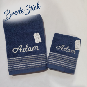 Duo de serviettes personnalisées - Gamme Décorée