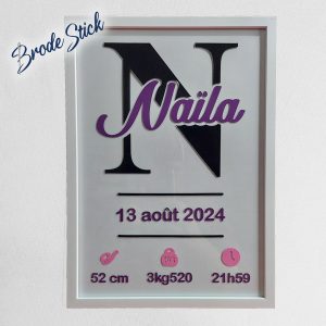 Sticker personnalisé en vinyle pour décoration et cadeaux.