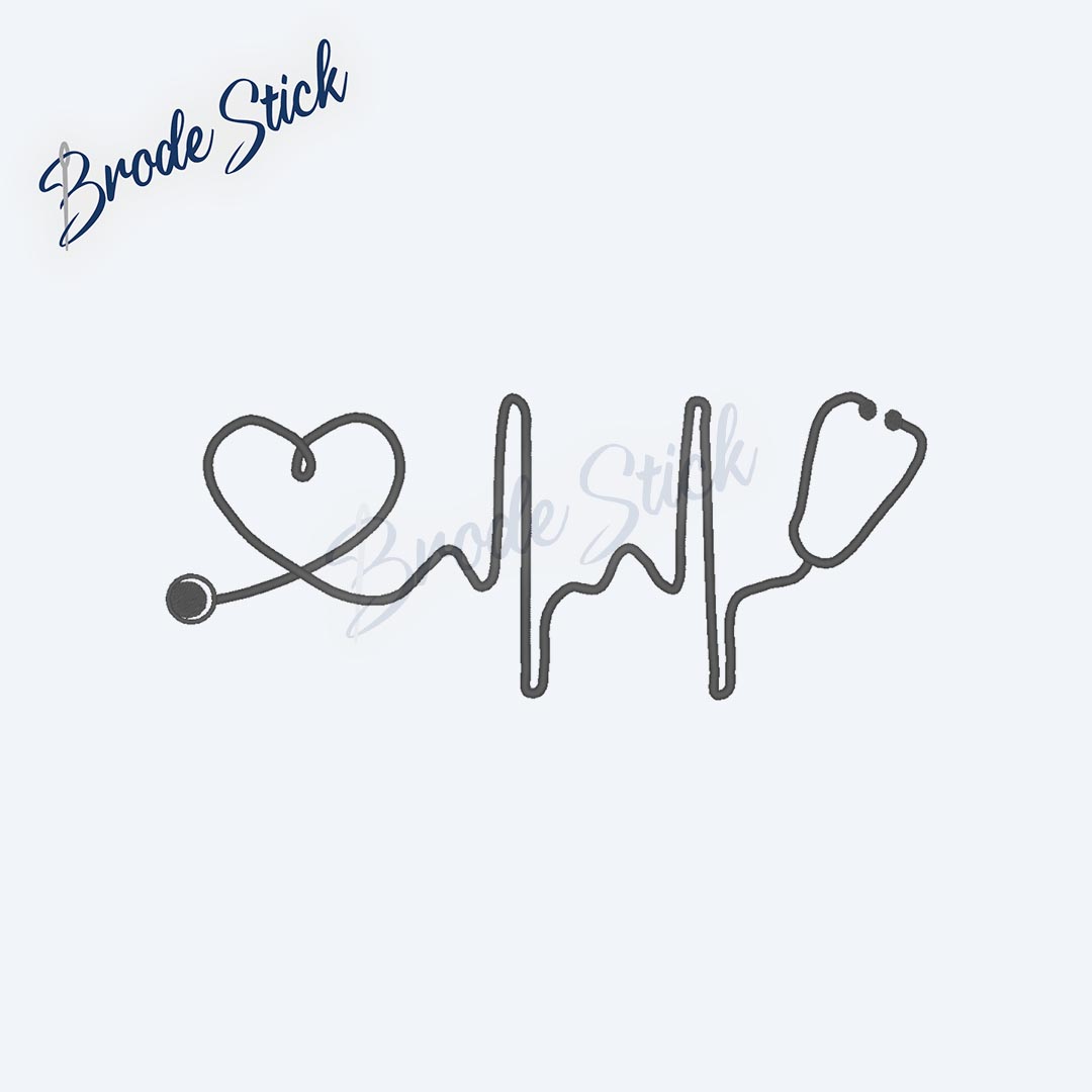 Ligne d'électrocardiogramme battant pour un cœur passionné.