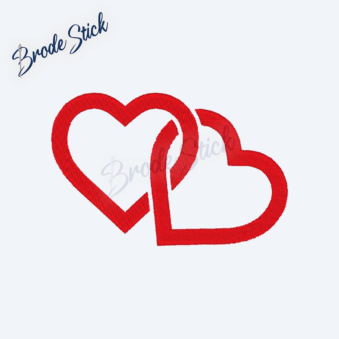 Duo de cœurs enlacés pour célébration de mariage ou fiançailles.