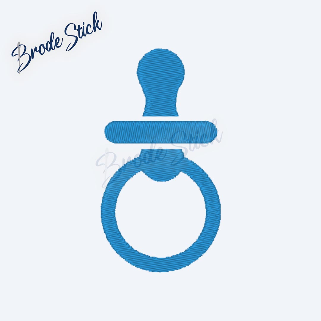 Illustration d'une sucette pour bébé, motif puériculture.