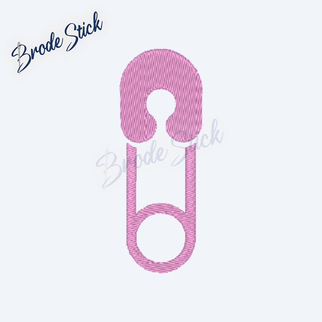 Épingle à nourrice traditionnelle, symbole de maternité.