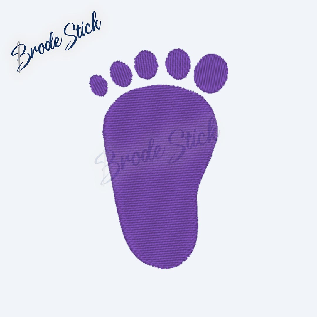 Petite empreinte de pied de bébé pour cadeau de naissance.