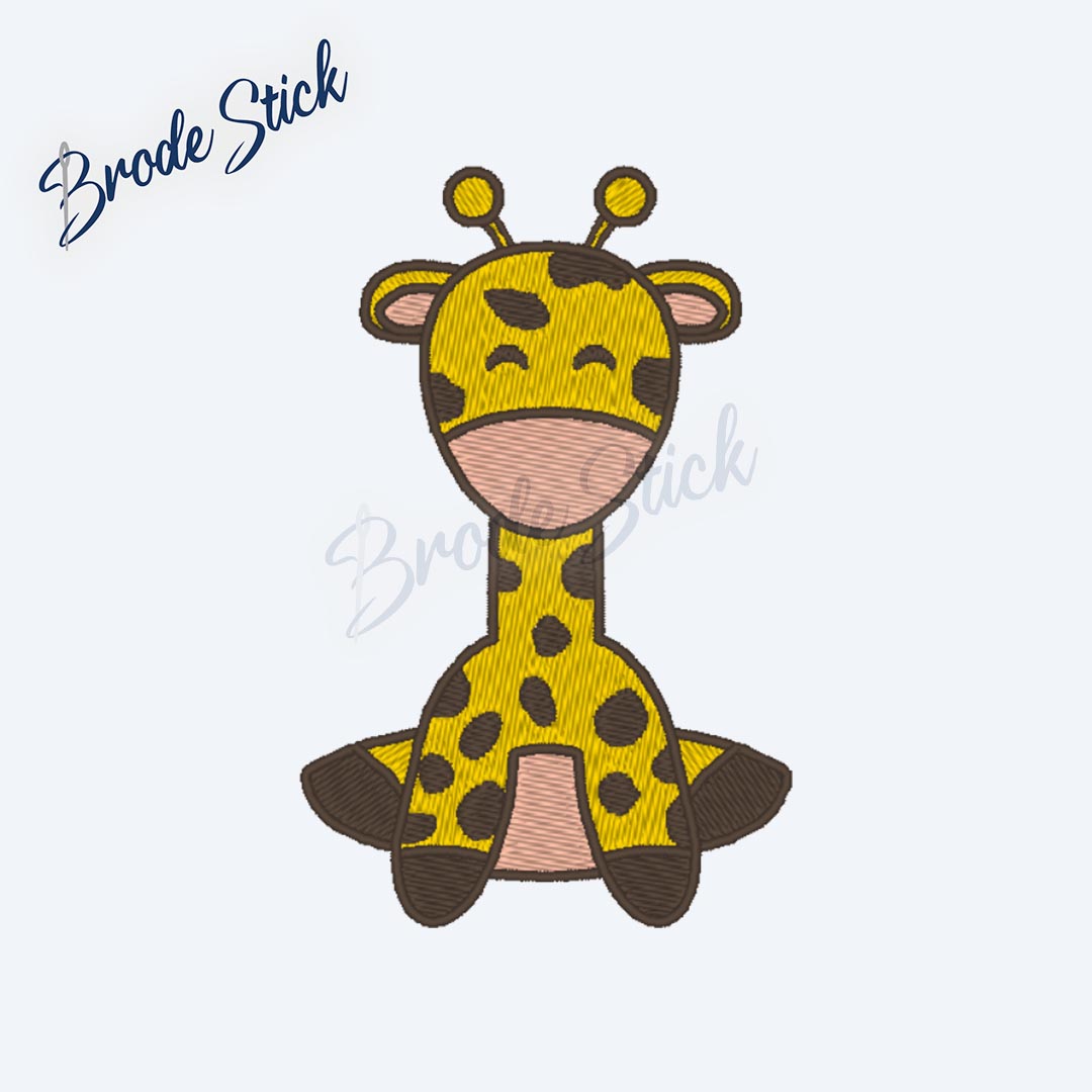 Girafe de la savane au regard tendre pour personnalisation.