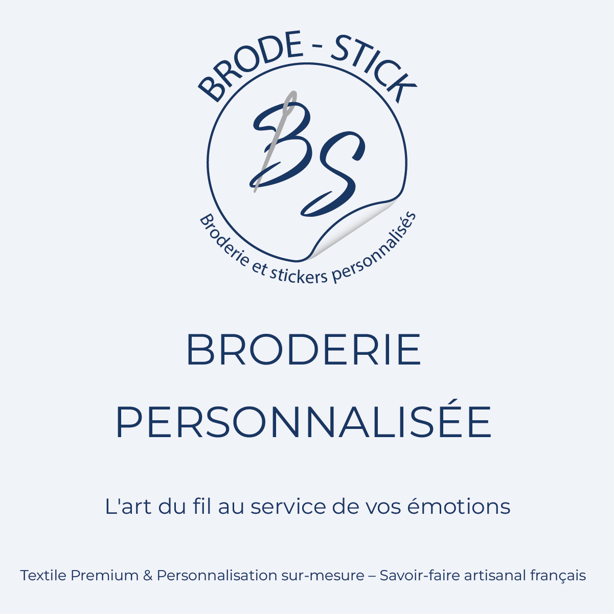 Broderie personnalisée artisanale sur textile par Brode Stick