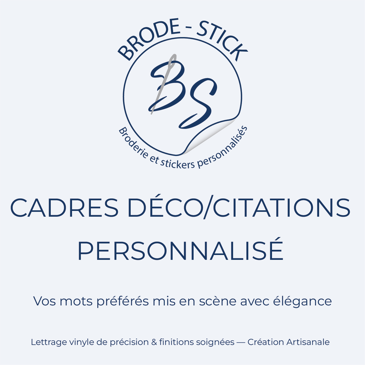 Décoration d'intérieur et cadre citation personnalisée avec lettrage en vinyle adhésif
