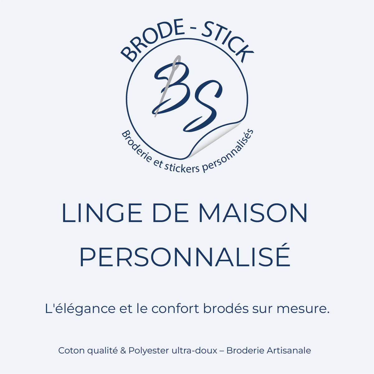 Collection de linge de maison personnalisé et brodé par Brode Stick