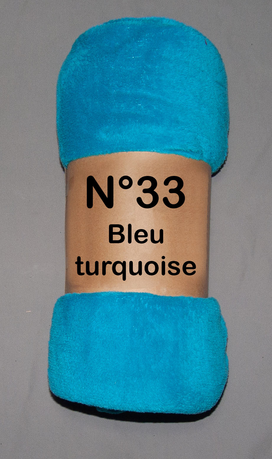 Plaid bleu turquoise référence 33
