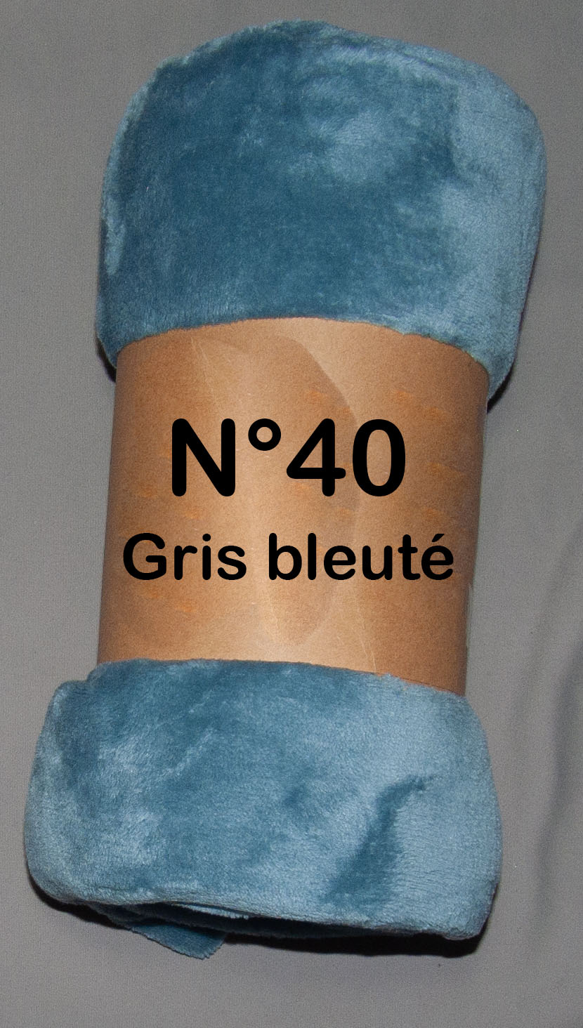 Plaid gris bleu référence 40