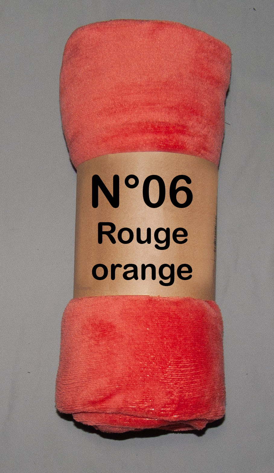 Plaid rouge orange référence 06