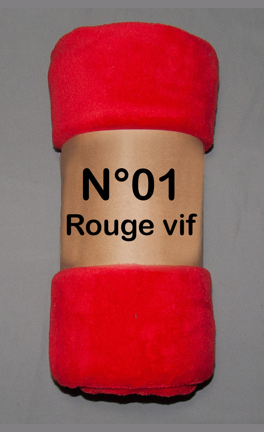 Plaid rouge vif référence 01