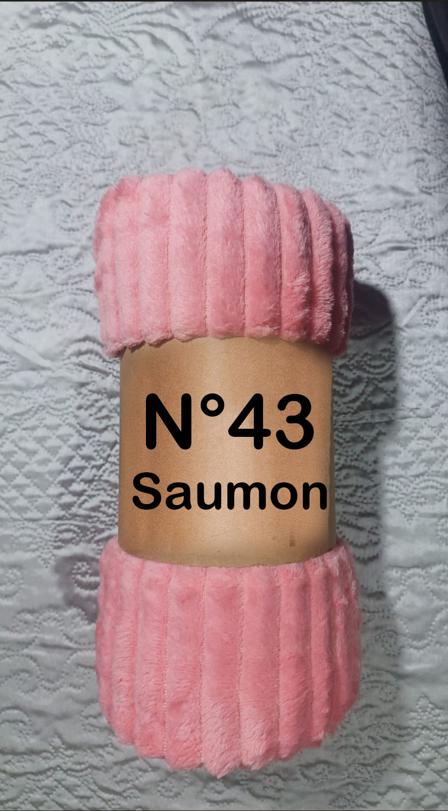 Plaid saumon référence 43